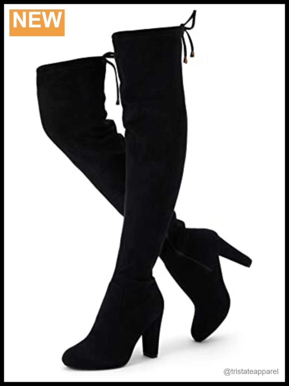 Suede Thigh High Over the Knee Boots Block Heel